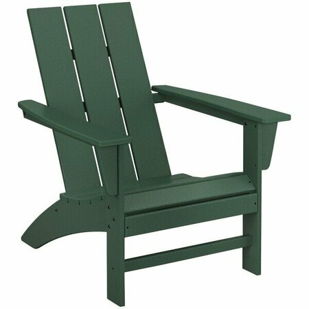 POLYWOOD AD420GR Green Modern Adirondack Chair 633AD420GR